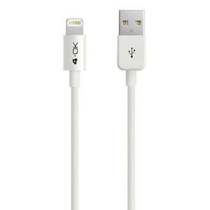 4-OK Data/ Charge Cable, white Licence for IPHONE 5, 5S, 5C, 6, iPod, iPad IPUSB5