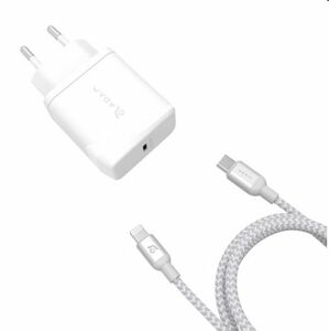 Adam Elements Omnia F1 USB-C PD Adapter 18W + USB-C/Lightning Cable, white AEAPAADF1CTLEUWH