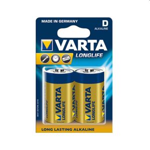 Alkalická batéria D Varta LR20 Longlife Extra, 2ks VAR 4120 2x