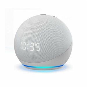 Amazon Echo Dot 4 s hodinami, biely