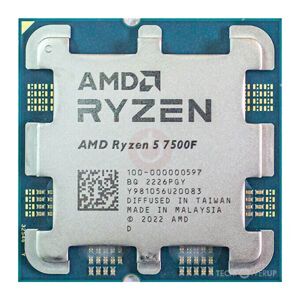 AMD Ryzen 5 7500F (až 5,0GHz  38MB  65W  AM5) tray 100-000000597