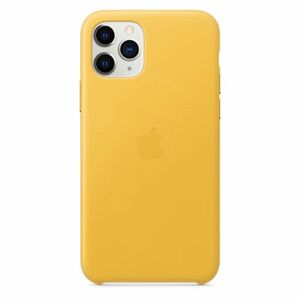 Apple iPhone 11 Pro Leather Case, meyer lemon MWYA2ZM/A