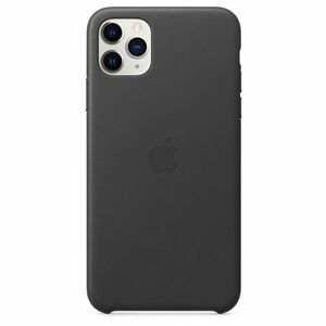 Apple iPhone 11 Pro Max Leather Case, black MX0E2ZM/A