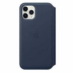 Apple iPhone 11 Pro Max Leather Folio, deep sea blue MY1P2ZM/A