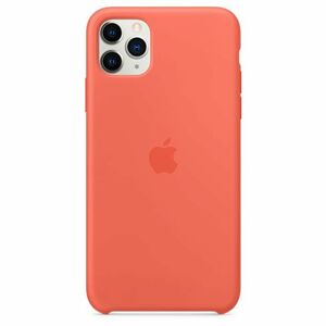 Apple iPhone 11 Pro Max Silicone Case, clementine (orange) MX022ZM/A