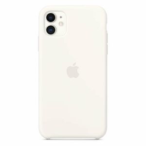 Apple iPhone 11 Silicone Case, white MWVX2ZMA