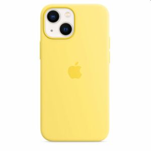 Apple iPhone 13 mini Silicone Case with MagSafe, lemon zest MN5X3ZMA