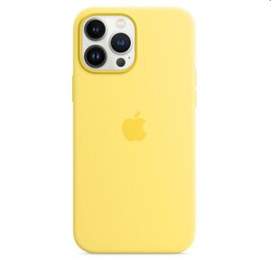 Apple iPhone 13 Pro Max Silicone Case with MagSafe, lemon zest MN6A3ZMA