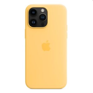 Silikónový zadný kryt pre Apple iPhone 14 Pro Max s MagSafe, slnečne žltá MPU03ZMA