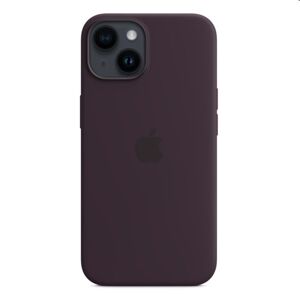 Silikónový zadný kryt pre Apple iPhone 14 s MagSafe, bazovo fialová MPT03ZMA