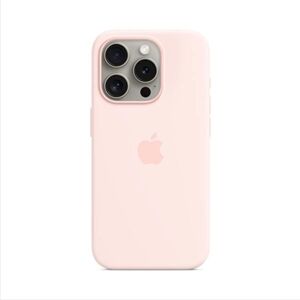 Apple iPhone 15 Pro Max Silicone Case with MagSafe - Light Pink MT1U3ZMA