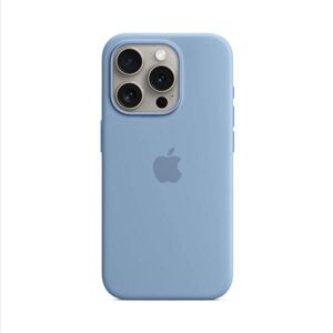 Silikónový zadný kryt pre Apple iPhone 15 Pro Max s MagSafe, ľadovo modrá MT1Y3ZMA
