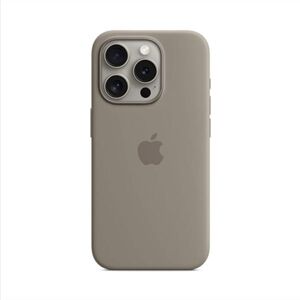 Silikónový zadný kryt pre Apple iPhone 15 Pro s MagSafe, ílovo sivá MT1E3ZMA