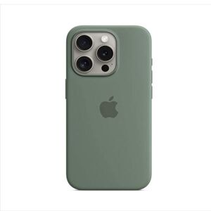 Silikónový zadný kryt pre Apple iPhone 15 Pro s MagSafe, cyprusovo zelená MT1J3ZMA