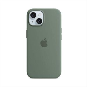 Silikónový zadný kryt pre Apple iPhone 15 s MagSafe, cyprusovo zelená MT0X3ZMA