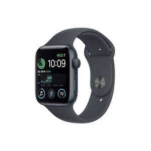 Apple Watch SE GPS 40mm Midnight Aluminium Case with Midnight Sport Band - Regular MNJT3CS/A, čierna