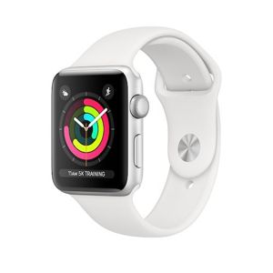 Apple Watch Series 3 GPS, 42mm Silver Aluminium Case with White Sport Band MTF22CN/A