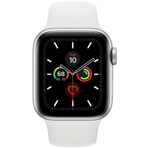 Apple Watch Series 5 GPS, 40mm Silver Aluminium Case with White Sport Band MWV62VR/A