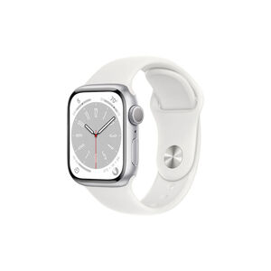 Apple Watch Series 8 GPS 45mm Silver Aluminium Case with White Sport Band MP6N3CSA
