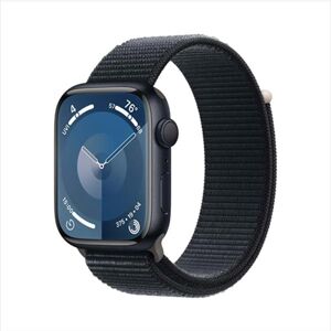 Apple Watch Series 9 GPS 45mm polnočná , hliníkové puzdro so športovým remienkom polnočná MR9C3QCA