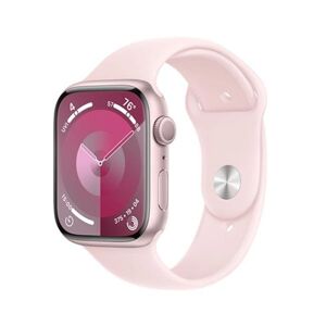 Apple Watch Series 9 GPS 45mm ružová , hliníkové puzdro so športovým remienkom svetlá ružová - ML MR9H3QCA