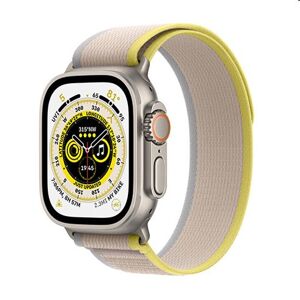 Apple Watch Ultra GPS + Cellular 49mm Titanium Case with YellowBeige Trail Loop - ML MQFU3CSA