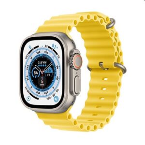 Apple Watch Ultra GPS + Cellular 49mm Titanium Case with Yellow Ocean Band MNHG3CSA