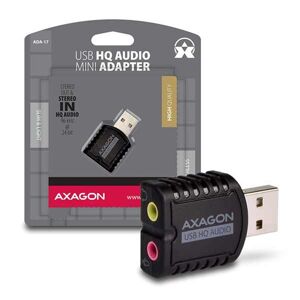 AXAGON ADA-17 USB2.0 - Stereo HQ Audio Mini Adapter 24bit 96kHz ADA-17
