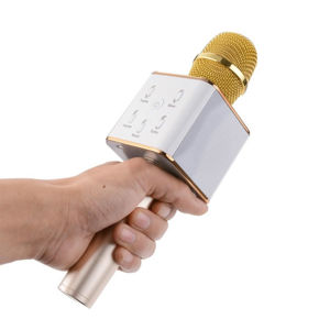 Bezdrôtový karaoke mikrofón, zlatý PGS-378417