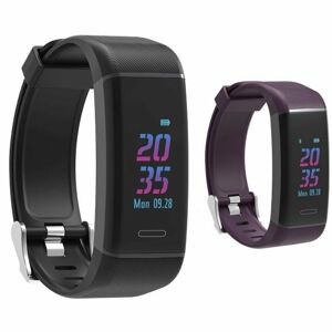 Carneo G-Fit+ fitness smartband with GPS, black + violet band - OPENBOX (Rozbalený tovar s plnou zárukou) CAR-962734