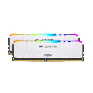 Crucial Ballistix DDR4 16GB (2x8GB) 3200MHz CL16 Unbuffered RGB, White BL2K8G32C16U4WL
