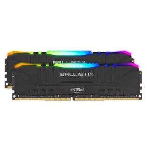 Crucial Ballistix DDR4 32GB (2x16GB) 3200MHz CL16 Unbuffered RGB Black BL2K16G32C16U4BL