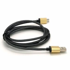Dátový a nabíjací kábel s Micro USB konektorom, dĺžka 1 meter, Gold SA220MU-GD