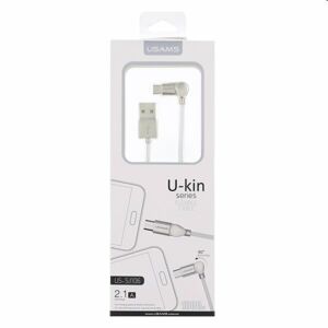 Dátový kábel s podporou rýchlonabíjania USAMS U-KIN pre Váš mobil alebo tablet s micro USB konektorom,  White USM-936635