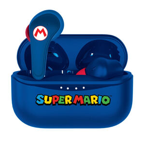 Detské bezdrôtové slúchadlá OTL Technologies Super Mario, modré SM0858