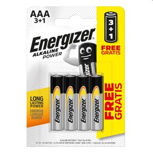 Energizer Alkaline Power AA/4 3+
