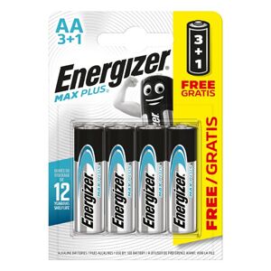 Energizer Max Plus tužková batéria AA, 3+1 zadarmo LR64