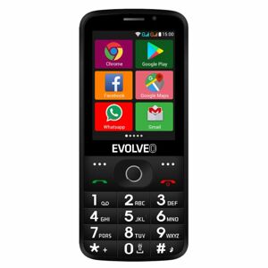 Evolveo EasyPhone AD, black + nabíjací stojan - SK distribúcia EP-900-ADB