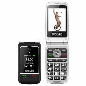 Evolveo EasyPhone FG, black + nabíjací stojan - SK distribúcia EP-750-FGB