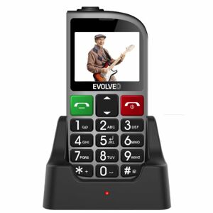 Evolveo EasyPhone FM, Grey + nabíjací stojan - SK distribúcia EP-800-FMS
