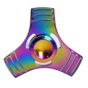 Fidget Spinner, Triangle2 - kovový, dúha