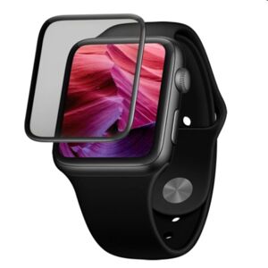 FIXED 3D Ochranné tvrdené sklo s aplikátorom pre Apple Watch Series 7 45mm, čierne FIXG3DW-818-BK