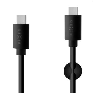 FIXED Dátový a nabíjací kábel USB-CUSB-C, PD, USB 2.0, 60 W, 2 m, čierny FIXD-CC2M-BK