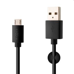 FIXED dátový a nabíjací kábel USB/micro USB, 20W, 1m, čierna FIXD-UM-BK