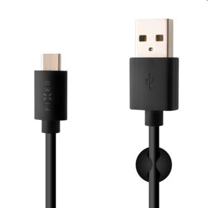 FIXED dátový a nabíjací kábel USB/USB-C, USB 2.0, 20W, 2m, čierna FIXD-UC2M-BK