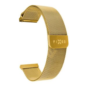 FIXED Mesh Nerezový remienok pre inteligentné hodinky 22 mm, zlatá FIXMEST-22MM-GD