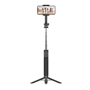 FIXED Selfie tyč s tripodom a bezdrôtovou a diaľkovou spúšťou, závit 1,4", čierna FIXSN-XL-BK