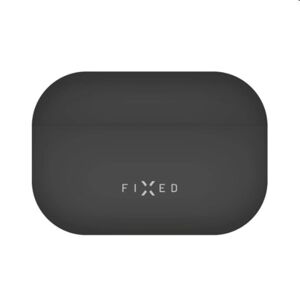 FIXED Silky Silikónové púzdro pre Apple AirPods Pro, čierne FIXSIL-754-BK