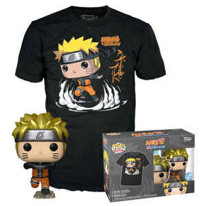 Funko POP! & Tee Súprava tričko (veľ. L) a figúrka Naruto Running (Metallic) (Naruto) 64753