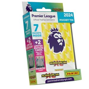 Futbalové karty Panini Premier League 20232024 Adrenalyn Pocket Tin